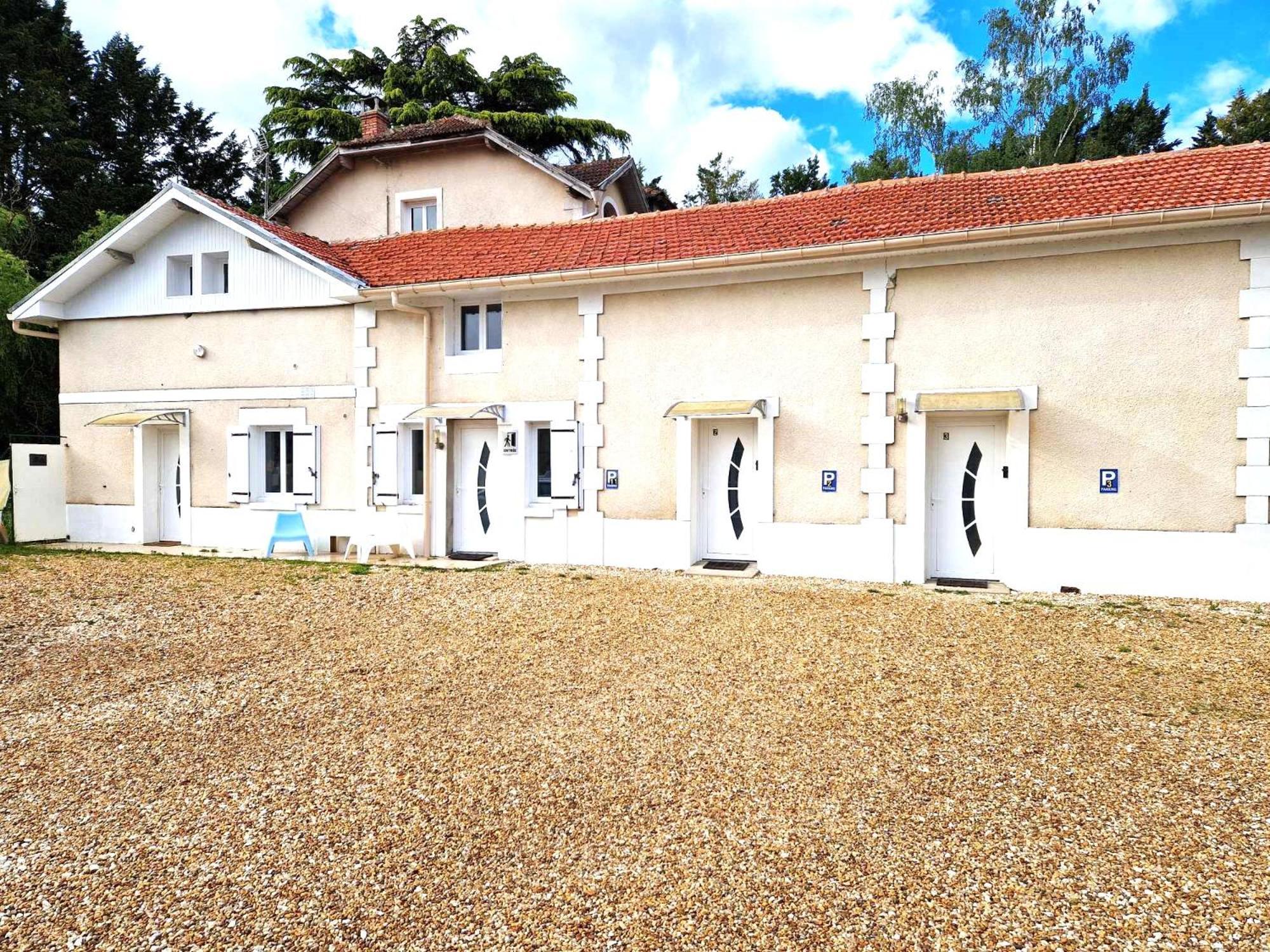 03 - Joli Studio Traversant Situe Au Rdc Avec 2 Lits, Tout Equipe Pour 1, 2 Ou 3 Personnes Maximum, Entree Independante Donnant Sur Parking Dont Une Place Est Reservee Devant La Porte, Grand Fourgon Possible Et Petit Jardin Sur L'Arriere Comme Une Ma Razac-sur-l'Isle Luaran gambar